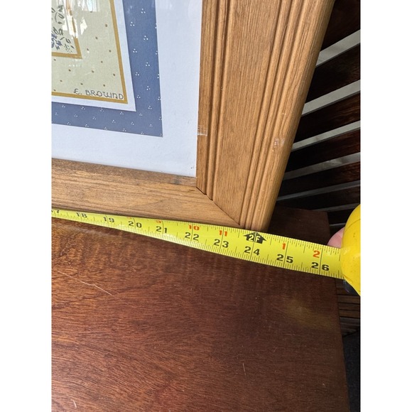 80s Vintage 3 Ducks Geese Framed Art Print Cottage Core  24.5 X 20.5 Inches - Picture 4 of 8